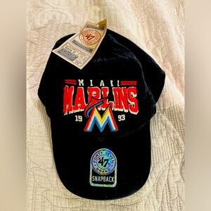 NW 47 Brand 1993 Marlins Baseball Hat with Tags